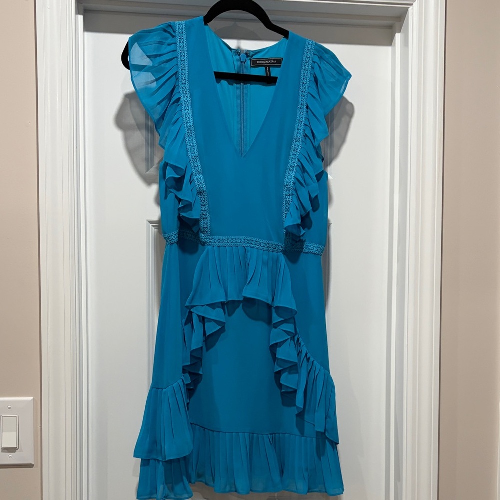BCBGMaxAzria Vibrant Blue High Low Dress